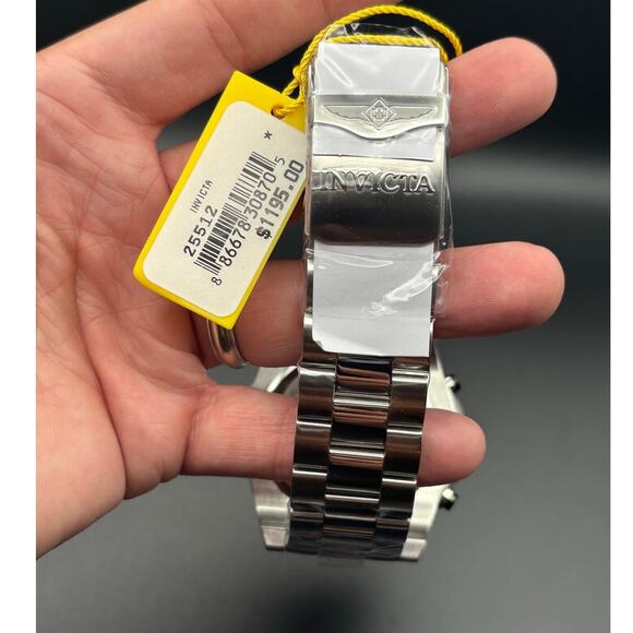 Invicta Bolt 25512 Mens 52mm Stainless Steel Chronograph Quartz 100m NIBWT - Picture 5 of 17